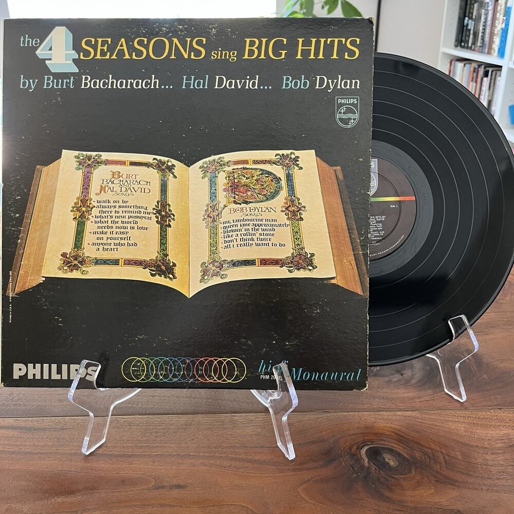 The 4 Seasons Sing Big Hits Burt Bacharach, Hal David, Bob Dylan LP Philips